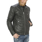 Milo Leather Jacket // Gray (M)