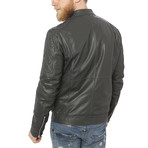 Milo Leather Jacket // Gray (M)