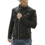 Milo Leather Jacket // Black (L)