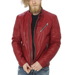 Milo Leather Jacket // Red (2XL)