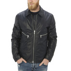 Pax Leather Jacket // Blue (XL)