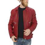 Pax Leather Jacket // Red (XL)