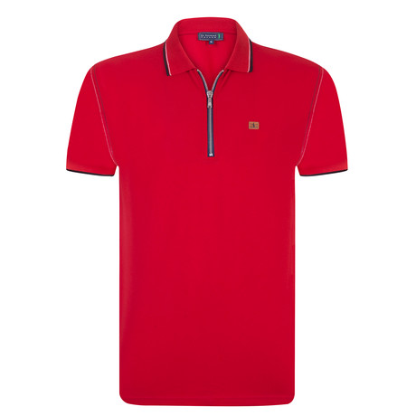 Jigger Short Sleeve Polo // Red (M)
