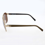 Rodenstock // Rider Sunglass // Gold + Brown