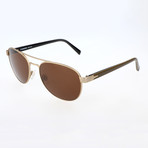 Rodenstock // Rider Sunglass // Gold + Brown