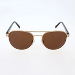 Rodenstock // Rider Sunglass // Gold + Brown