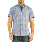 Liam Short Sleeve Button-Up Shirt // White (4XL)