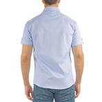 Mason Short Sleeve Button-Up Shirt // Blue (4XL)