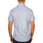Jacob Short Sleeve Button-Up Shirt // Blue (XS)