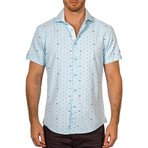 William Short Sleeve Button-Up Shirt // Turquoise (XL)