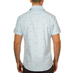 William Short Sleeve Button-Up Shirt // Turquoise (3XL)