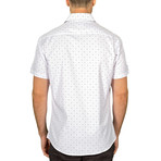 James Short Sleeve Button-Up Shirt // White (XS)