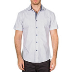 Benjamin Short Sleeve Button-Up Shirt // Blue (S)