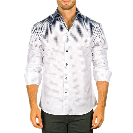 Aiden Button-Up Shirt // Navy (XS)