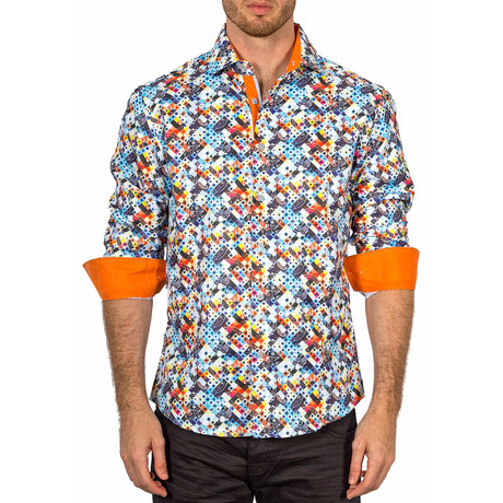 Jackson Button-Up Shirt // Orange (XS)