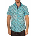 Samuel Short Sleeve Button-Up Shirt // Turquoise (M)