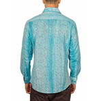 Anthony Button-Up Shirt // Turquoise (XS)
