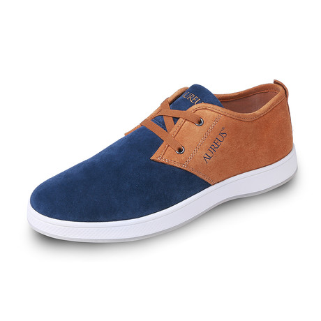 Evolutio Shoe // Navy Blue + Ginger Brown (US: 6.5)
