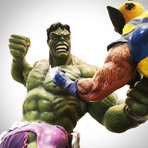 Hulk Vs Wolverine Epic Battle // Monster Premium Format Stan Lee Signed // Limited Edition Statue