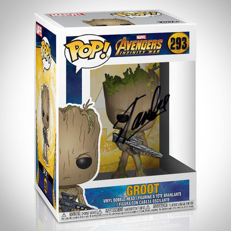 Infinity War Groot Funko Pop // Stan Lee Signed