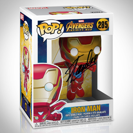 Infinity War Iron Man Funko Pop // Stan Lee Signed