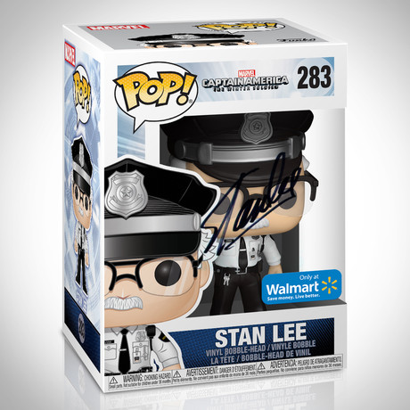 Stan Lee Cop Funko Pop// Stan Lee Signed