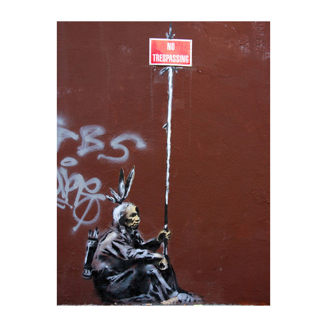 No Trespassing By Banksy