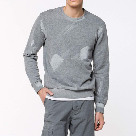 Coated Organic Cotton Sweatshirt // Grey (S)