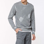 Coated Organic Cotton Sweatshirt // Grey (XL)