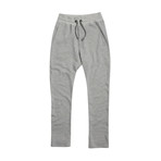 Loose Fit Cotton Sweatpants // Melange Grey (S)