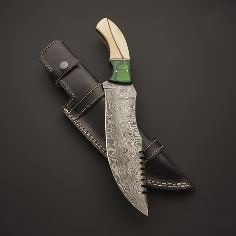 Damascus Tracker Knife // TRK-33