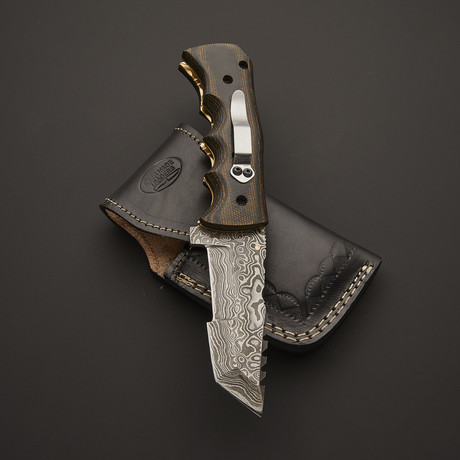 Damascus Tracker Knife // TRK-32