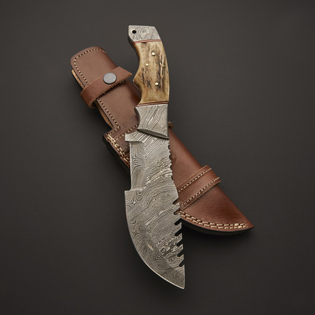 Damascus Tracker Knife // TRK-27