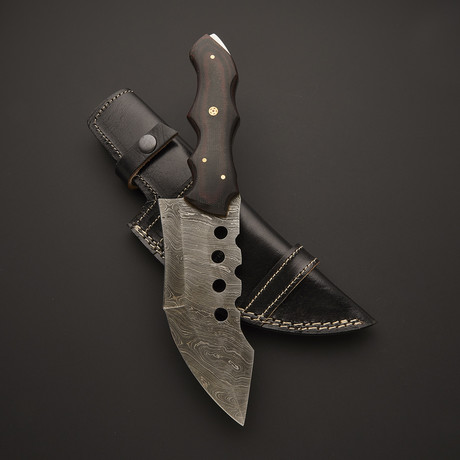 Damascus Tracker Knife // TRK-24