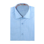Chaz Button-Up // Solid Turquoise (XL)