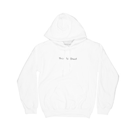 This Is Chaos Hoodie // White (S)