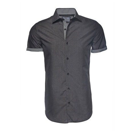 Carter Button-Up Shirt // Charcoal (XL)