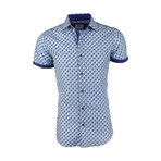 Owen Short-Sleeve Button-Up Shirt // Navy (M)