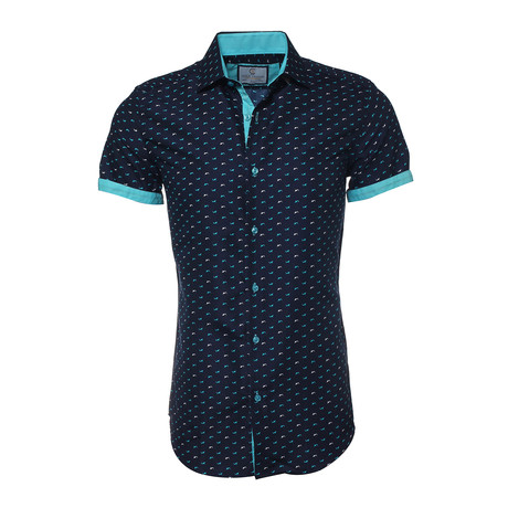 Grayson Button-Up Shirt // Navy (3XL)