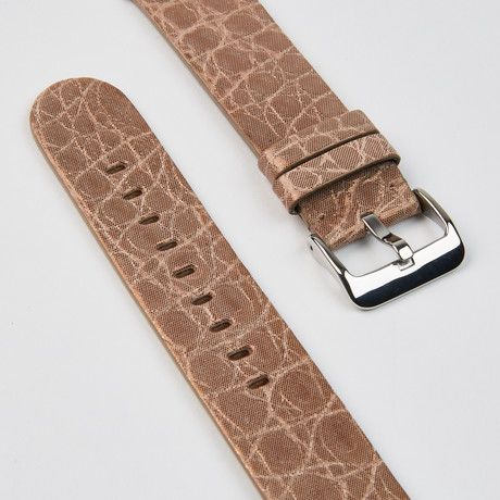 Genuine Alligator Apple Watch Strap  // Bronze (Black Hardware // 38mm Case)