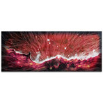 Celestial Landscape // Red (48"W x 19"H)