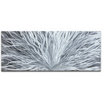 Blooming // Silver (48"W x 19"H)