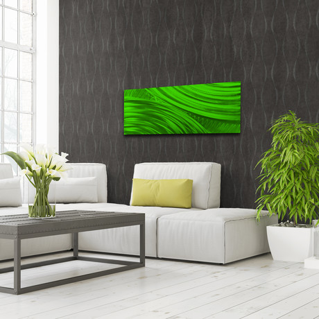 Moment of Impact // Green (48"W x 19"H)