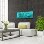 Moment of Impact // Teal (48"W x 19"H)