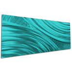 Moment of Impact // Teal (48"W x 19"H)