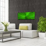 Starburst // Green (48"W x 19"H)