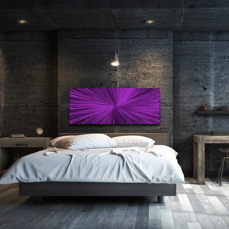 Starburst // Purple (48"W x 19"H)