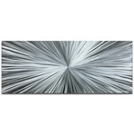 Starburst // Silver (48"W x 19"H)