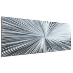 Starburst // Silver (48"W x 19"H)