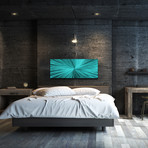 Starburst // Teal (48"W x 19"H)